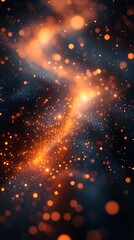 Obraz premium Abstract Light Particle Stream Creating Stunning Energy Flow Across Cosmic Space Visualization Picture