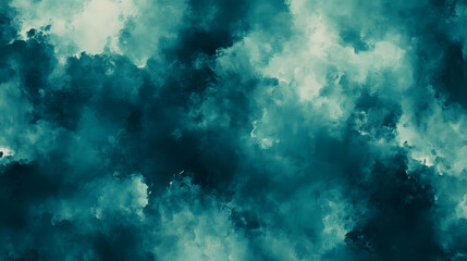 Teal Smoke Clouds Background Texture