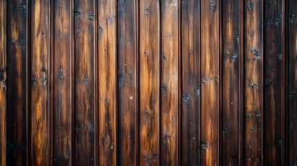 Dark brown vertical wood planks wall texture