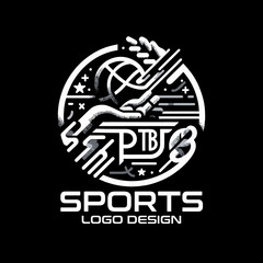 Naklejka premium Sports Vector Logo Design