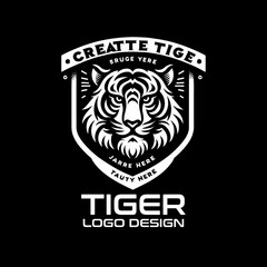 Fototapeta premium Tiger Vector Logo Design