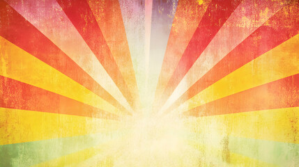 Colorful rays background, vintage texture, radiant design, website template