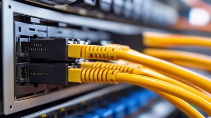 Naklejka premium Networking Support and Troubleshooting Services in Action
