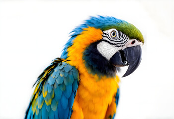 Fototapeta premium Vibrant Close-up of a Macaw Parrot