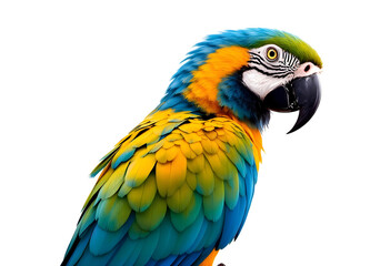 Fototapeta premium Vibrant Close-up of a Macaw Parrot