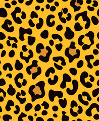 Vibrant Leopard Print Pattern - Seamless Wild Animal Texture