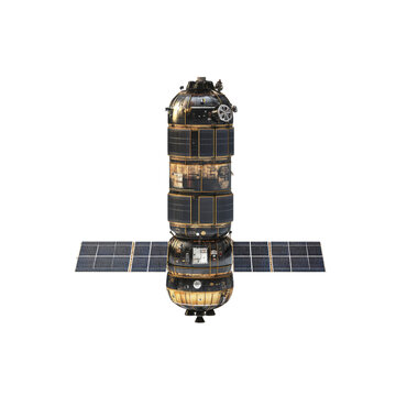 Tianhe Core Module of the Chinese Space Station - Isolated on Transparent Background