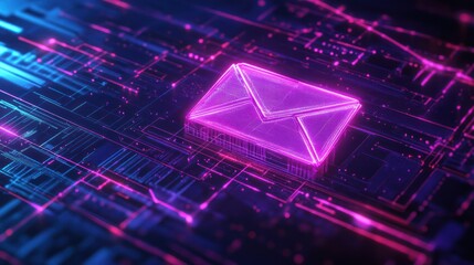 Neon Email Digital Communication Network