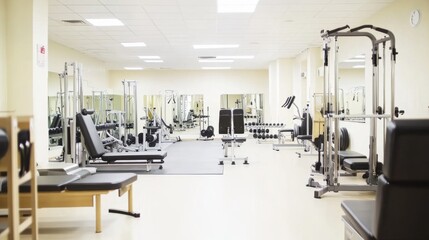 A modern rehabilitation facility with advanced 
