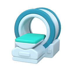 3d illustration of  MRI machine