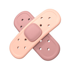 3d illustration of  band aid