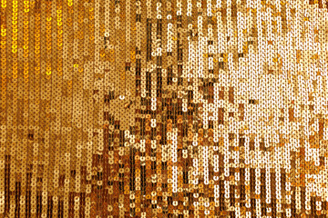 Gold Sequin Fabric background