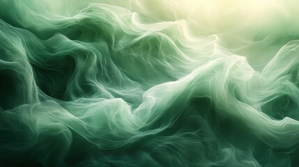 Fototapeta premium Emerald Green Gradient Ethereal Background Spring Nature Wallpaper Texture