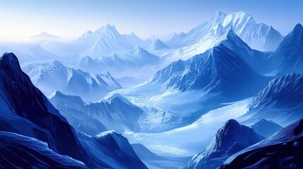 Glacier top view, beautiful background.