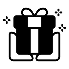 present icon, glyph icon style