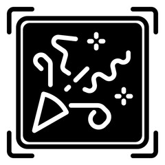 photo icon, glyph icon style