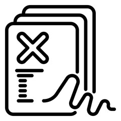 Cancelation icon, line icon style