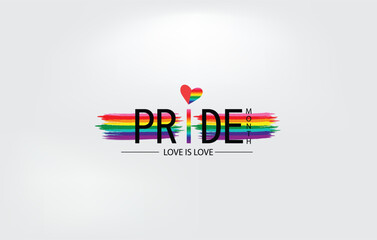 Boldly Unique Happy Pride Month Design