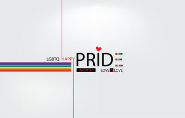 Rainbow Spirit Happy Pride Month Design