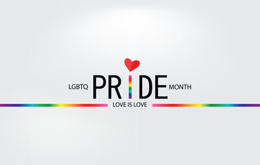 Love and Acceptance Happy Pride Month Design