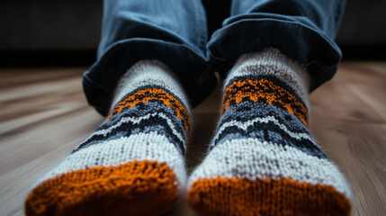 Modern Knitted Socks with Stylish Designs