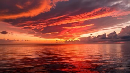Obraz premium sunset over the sea