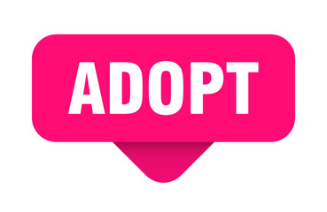 adopt sticker. adopt sign on transparent background