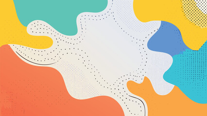 Template simple design with abstract objects, simple background vector illustration.