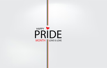 Colorful Journey Happy Pride Month Design