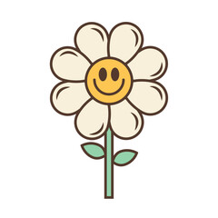 daisy flower pop art sticker