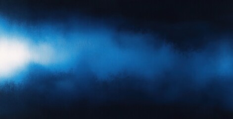 Abstract Deep Blue Black Gradient Background with Soft Lighting and Texture for Modern Design