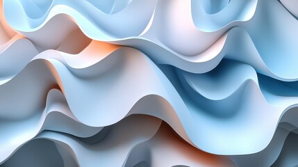 Wavy pastel abstract.