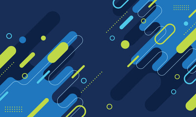 Abstract modern colorful geometric rounded corner shape diagonal creative background