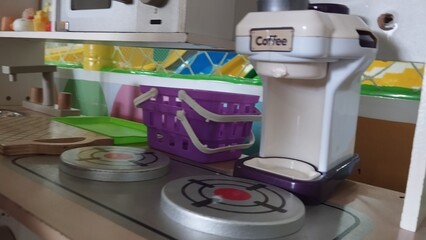 A close up shot of a food processor and a basket of food