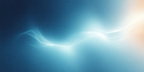 Abstract Soft Blue and White Gradient Background with Ethereal Lighting and Grainy Texture