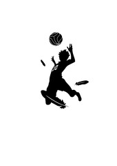 Haikyuu Silhouette SVG Design – Dynamic Anime-Inspired Artwork for T-Shirts, Posters, Stickers, and Gifts