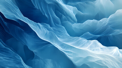 Obraz premium Abstract icy canyon landscape, digital art, background, website design. Crystal Canyon. Illustration