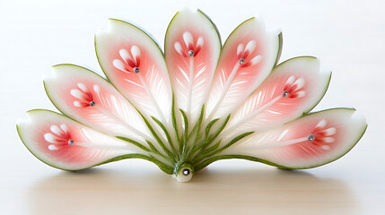 Certainly! Here is a sentence describing the image using the provided keywords:

A delicate pink lily flower, a symbol of purity and beauty, blooms gracefully against a pristine white background, show