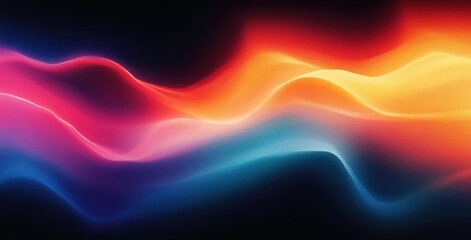 Fototapeta premium Vibrant gradient wave design fluid music cover for dance party with abstract expressionism colors