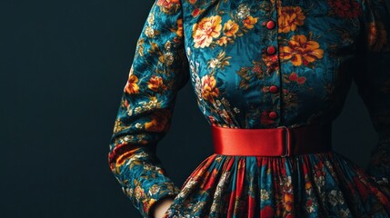 Vintage Floral Dress: A Timeless Elegance