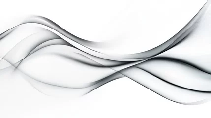 Wall murals A wave of white and gray color