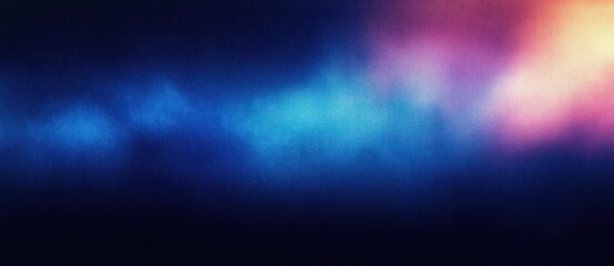 Blue Gradient Abstract Background with Glow and Noise Texture for Posters Banners Covers
