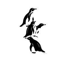 Obraz premium Penguin Vector Logo Design