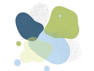 Fototapeta premium Abstract Fluid Shapes: A Serene Pastel Design