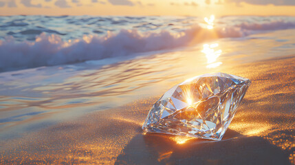 Obraz premium large clear diamond