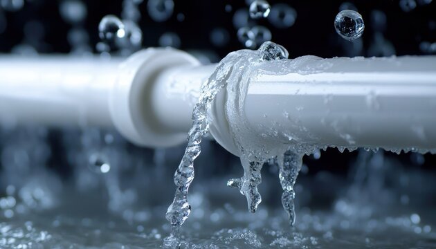 Urgent Water Leak from PVC Pipe Requires Immediate Plumbing Repair and Restoration Service