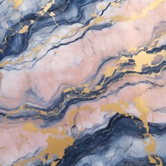 Naklejka premium Abstract Marble Texture: Pink, Blue, and Gold Swirls