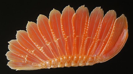 Close-up of a vibrant marine organism's structure.