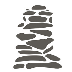 illustration of a rocky road. Elements vector 