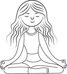 girl in yoga pose